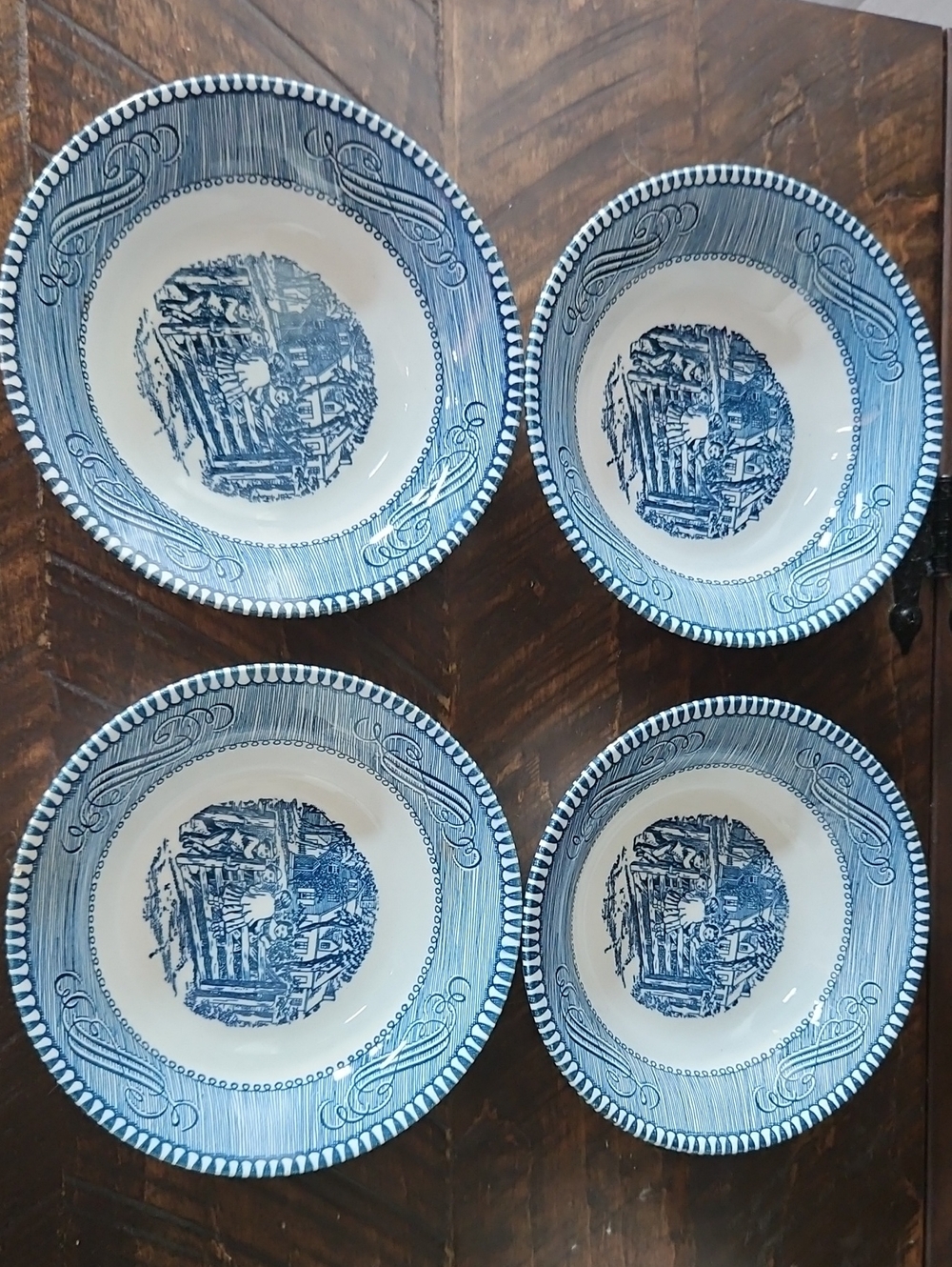 Royal China Currier And Ives Berey Bowls - Set of 4